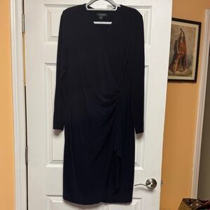 Lauren Ralph Lauren Navy Long Sleeve Dress